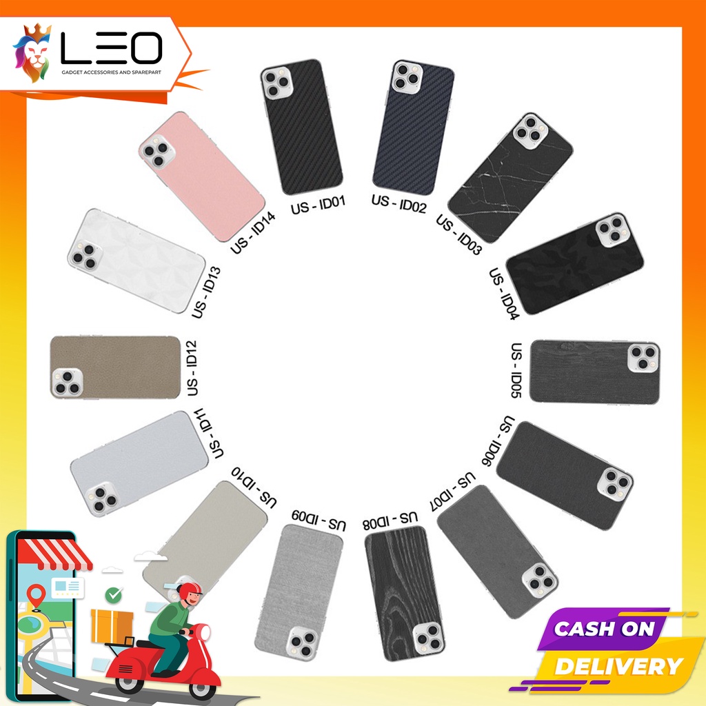 Usams Anti Gores Back Motif Stiker Usams Anti Scratch Garskin