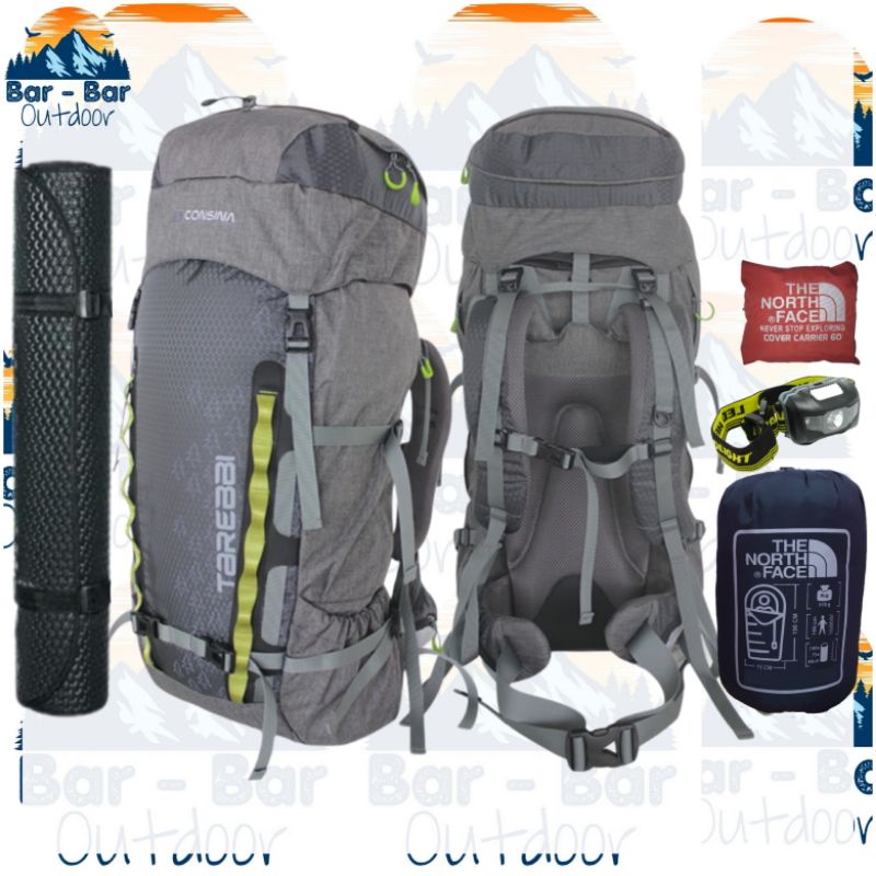 Paket Tas Gunung Carrier Keril Outdoor Consina Tarebbi 60L