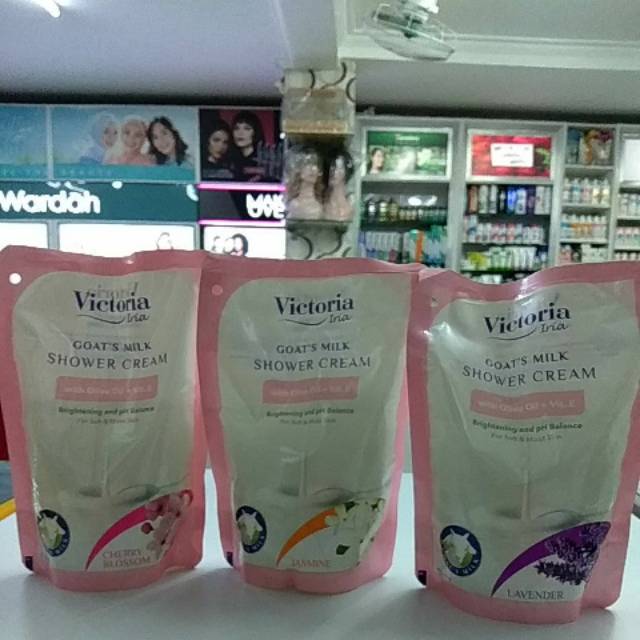 Victoria iria goat's milk shower cream refill 250ml