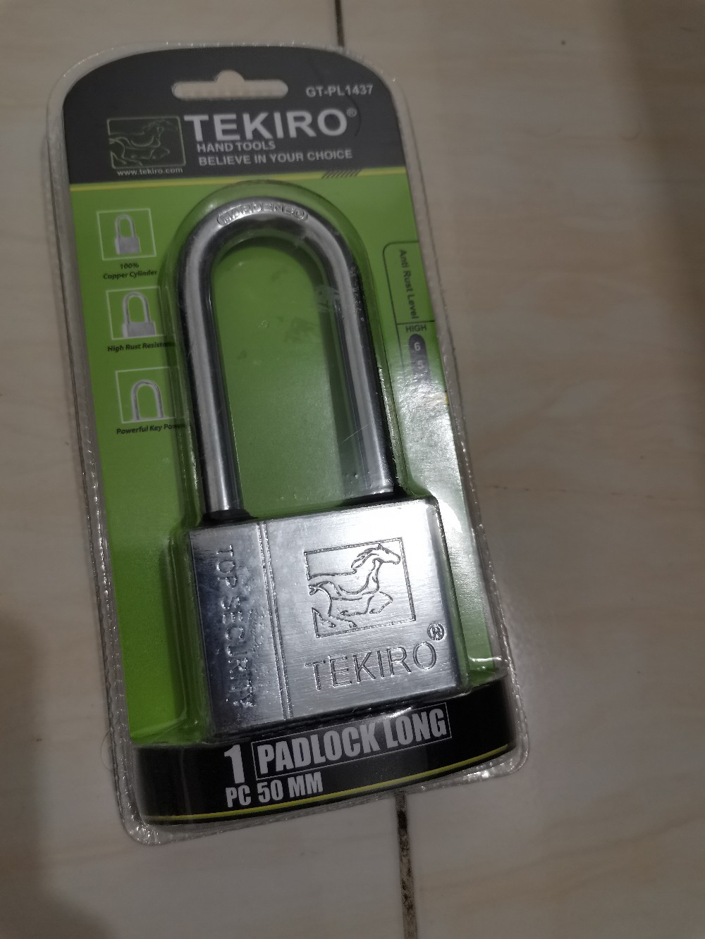 Tekiro Gembok Leher Panjang 50mm Padlock Long Type Original