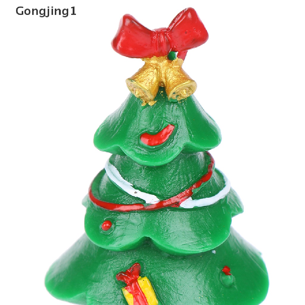 Gongjing1 Miniatur Pohon Natal Bahan Resin Untuk Dekorasi Taman