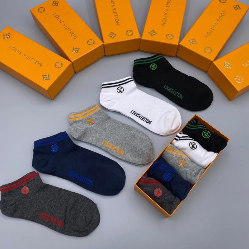 kaos kaki lv set socks premium quality