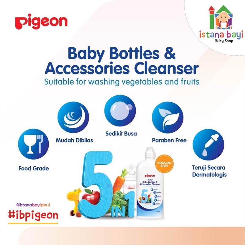 PIGEON Liquid Cleanser Basic 500 ml - Sabun pencuci piring bayi