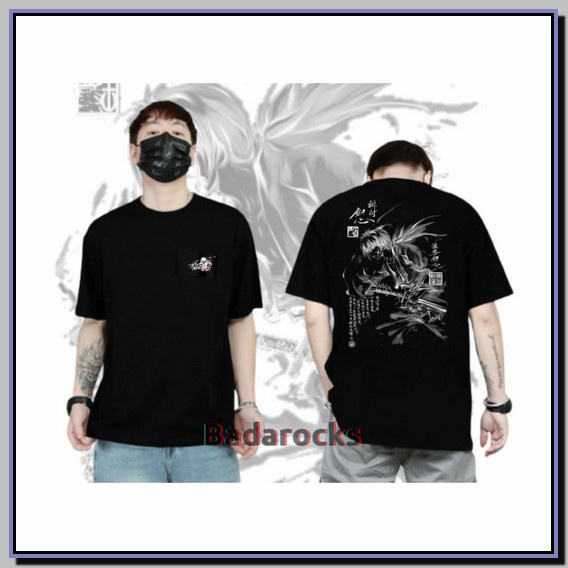 Kaos Oblong Distro Dewasa Pria Dan Wanita Size (S, M, L, Xl, Xxl, Xxxl Kaos Samurai/Kaos Jepang/Sam