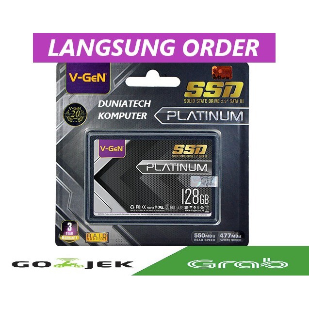 SSD 120GB V-GeN SATA 3 SSD Laptop Komputer VGeN 120 GB SATA III