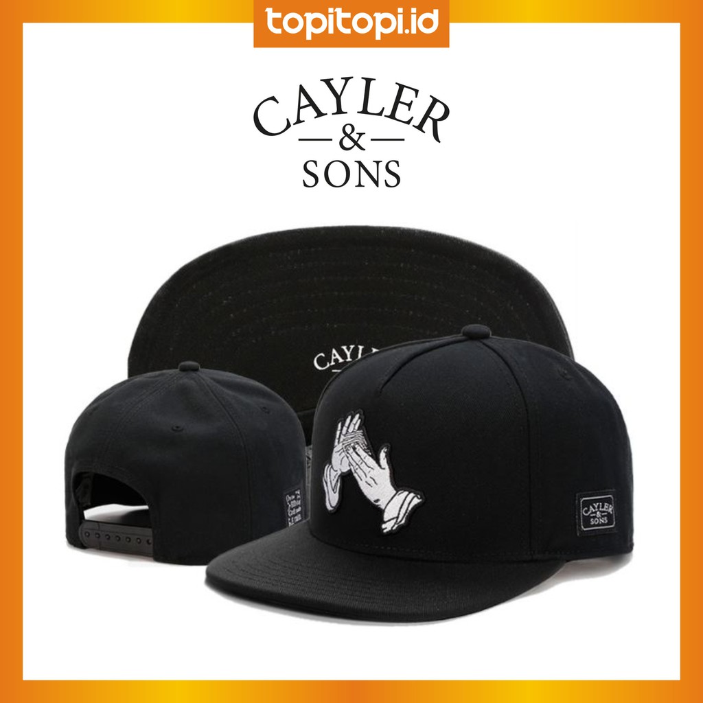 SNAPBACK CAP CAYLER & SONS HAND BLACK ORIGINAL IMPORT