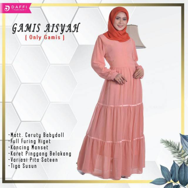 Gamis Aisyah Daffi ori