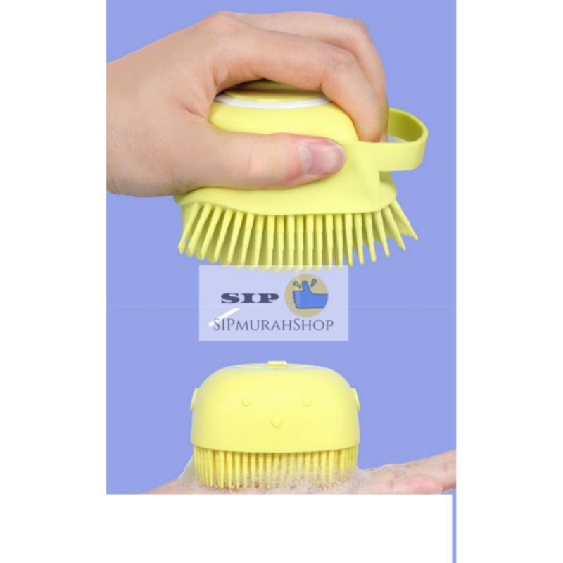 SHOWER BRUSH SILICON DISPENSER / ALAT SABUN MANDI PENGHALUS KULIT MULTIFUNGSI