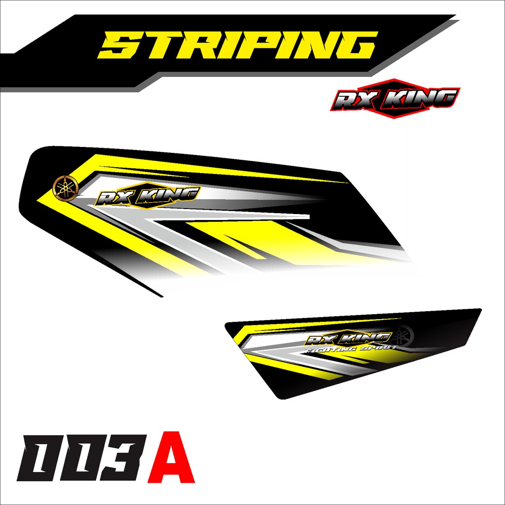 Striping Rx King Stiker Rx King Variasi Custom Design Garis Silver Kombinasi-003
