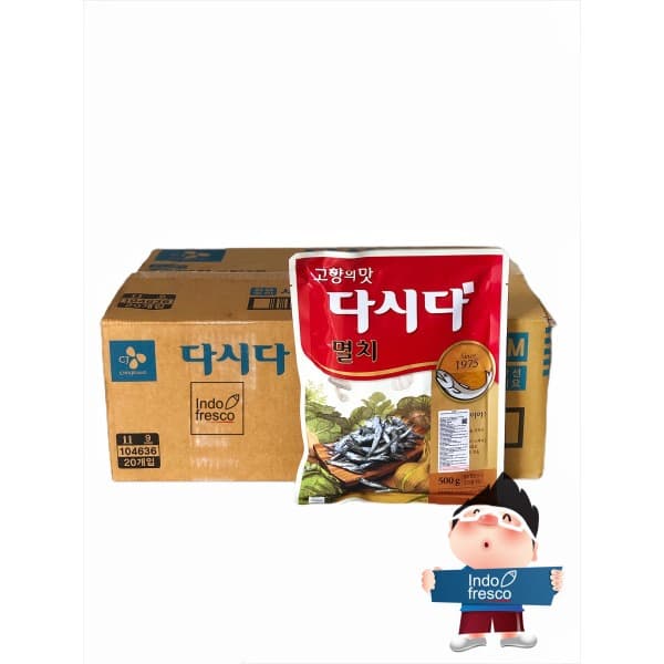 

Flash Sale - Cj Anchovy Dashida Myeolchi- Soup Stock- Bumbu Kaldu Ikan Teri 500G