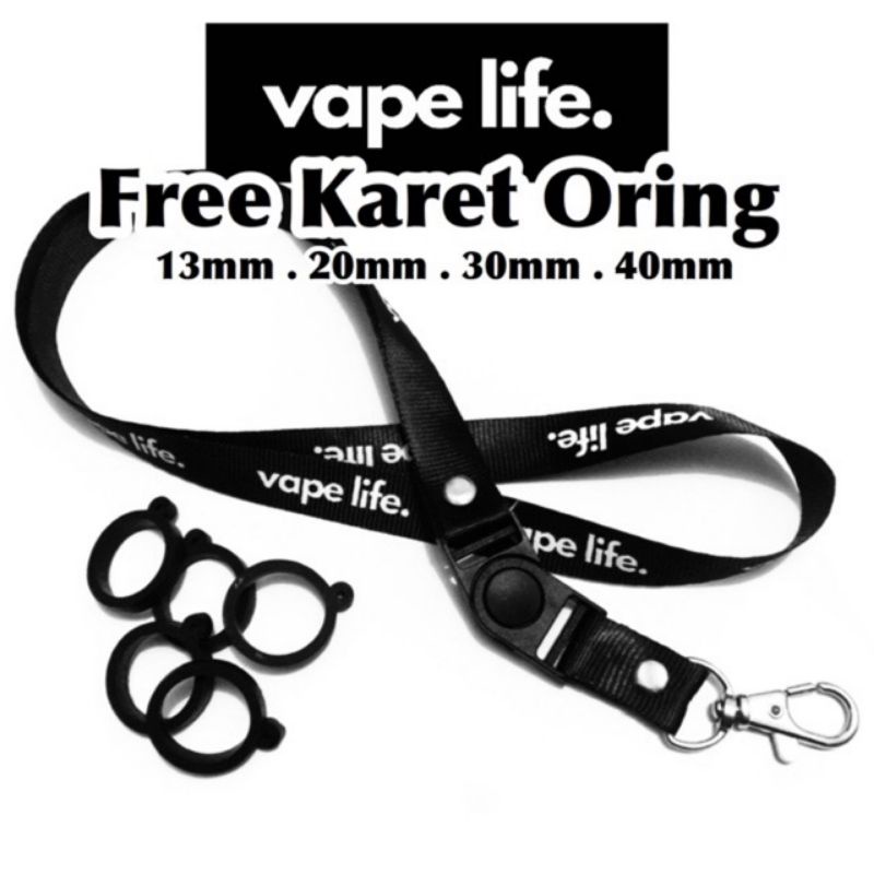 

Lanyard VAPE LIFE tali lanyard DISTRO gantungan kunci name tag id card kartu nama / tali lanyard gantungan leher