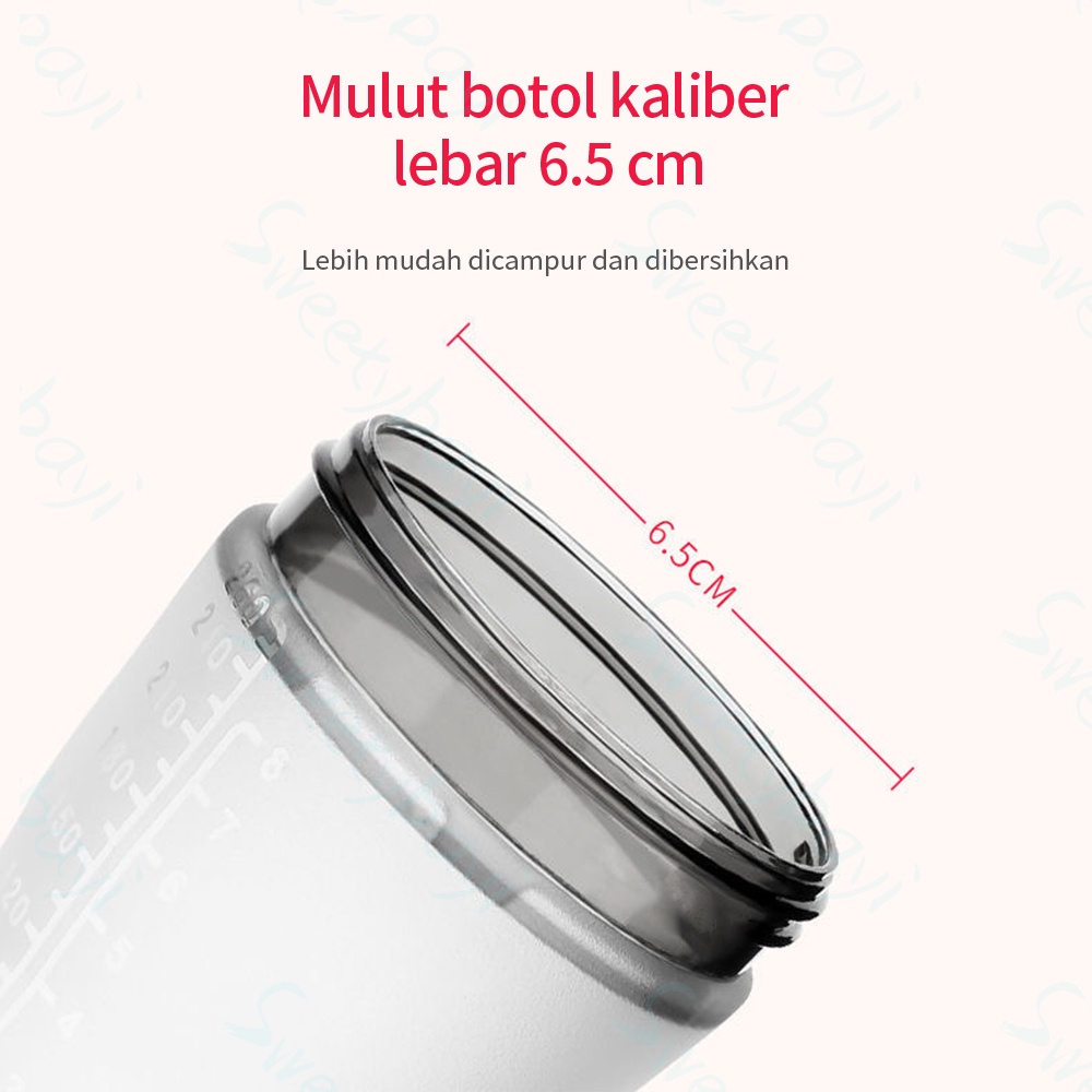 PIKO Bello Botol susu bayi Leher lebar Dengan Sedotan