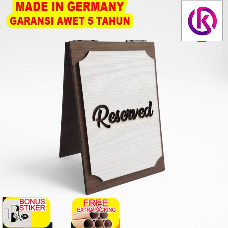 

Murah Signage Cafe Kecil - RESERVED MINI (MEJA) - Standing Sign Meja Resto