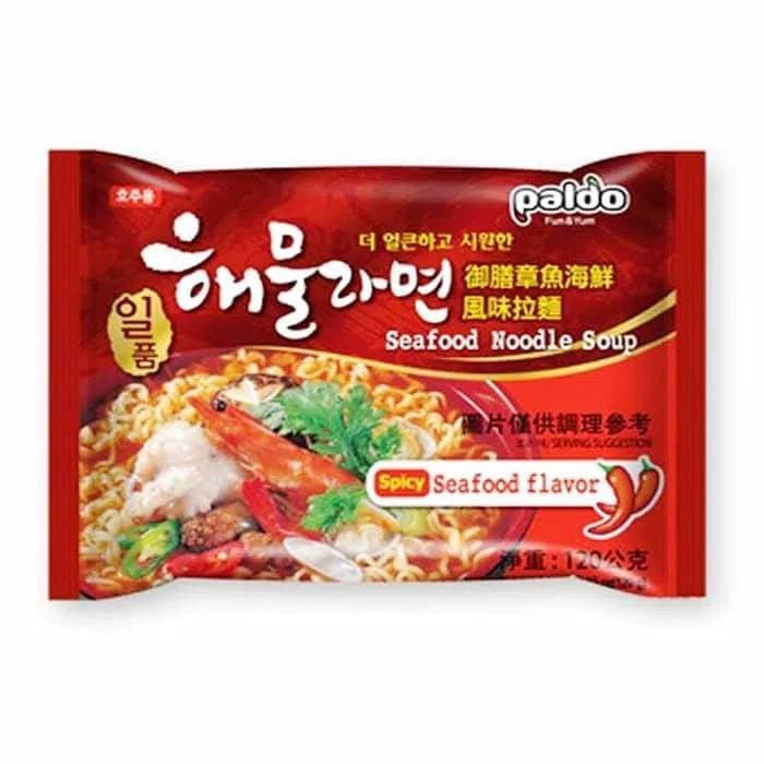 

PALDO SPICY SEAFOOD FLAVOUR | MIE KOREA RASA SEA FOOD PEDAS 120 G