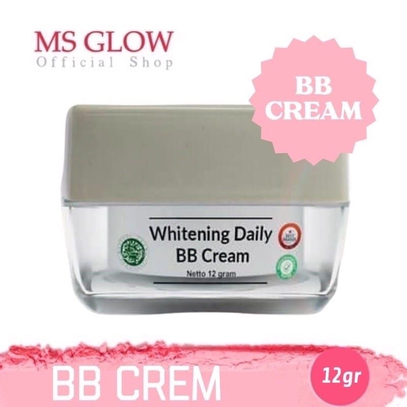 MS Glow Day Cream Whitening/  Cream Siang MS Glow NEW Best Brand/ Daily BB Cream / Acne Daily BB / Krim Siang Untuk Wajah Berjerawat