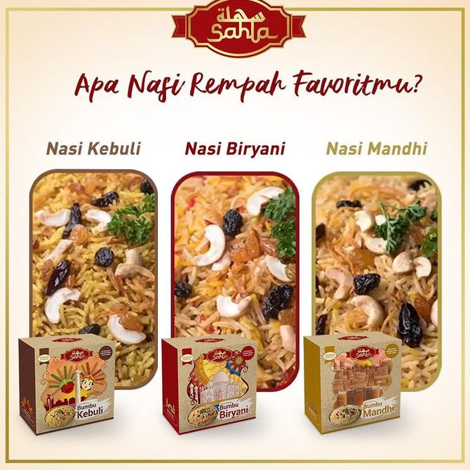 

Sahla Nasi Rempah Instant 500gr : Bumbu Kebuli/Biryani/Mandhi