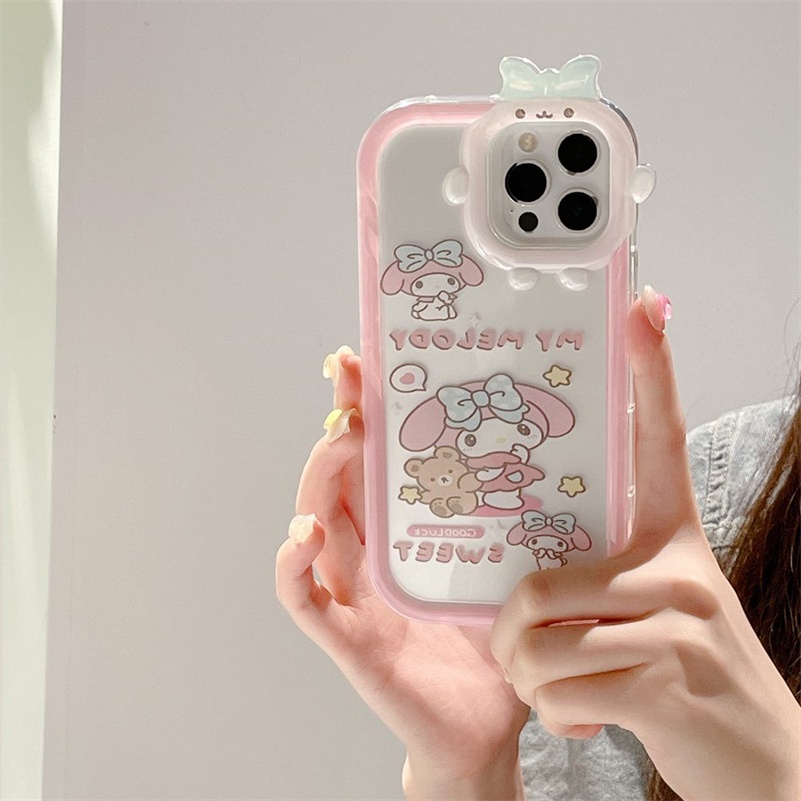 Soft Case Pelindung Desain Monster Kecil Tahan Banting Untuk iPhone 14 13 12 11 Pro Max X Xr Xs Max 7 8 6 6s Plus SE 2020