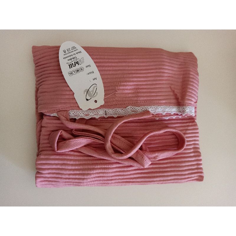 BERGO MARYAM PLISKET HANINDIYA  LIDI HYGET PREMIUM RENDA PREMIUM/BERGO MARYAM-Peach