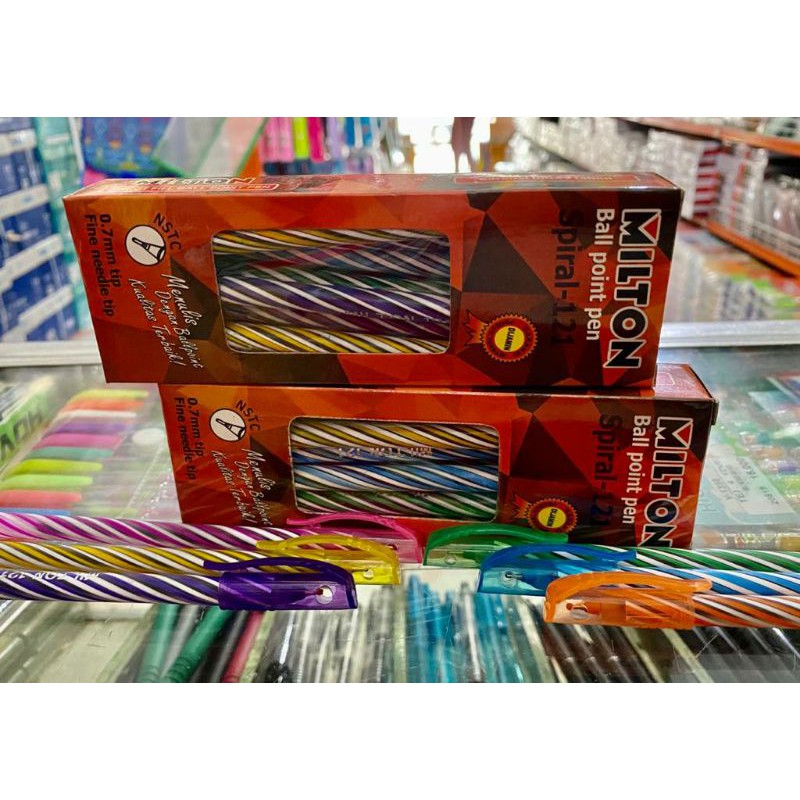 

Pulpen Milton Spiral-121 isi: 1 DZ / 12 PCS