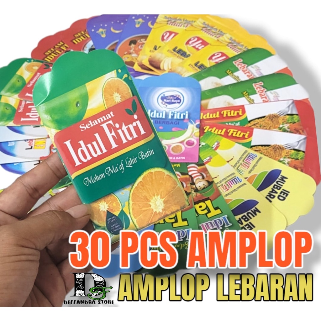 

AMPLOP NEW DESAIN AMPLOP LEBARAN PRINTING TEMPAT ANGPAU 30 PCS
