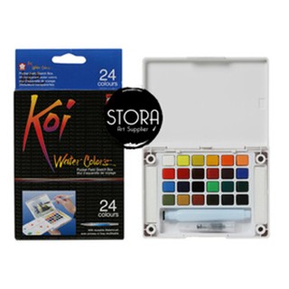  Sakura  Koi  24 Watercolors 24 Color Sketch Pocket Box Set 