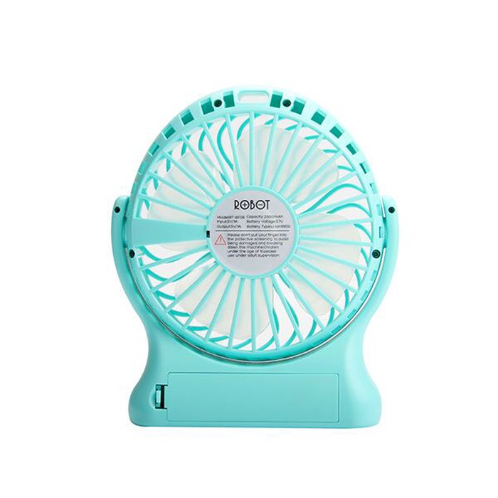Kipas Mini Power Bank Robot Rt-Bf06 2000Mah Portable Fan Mini Original