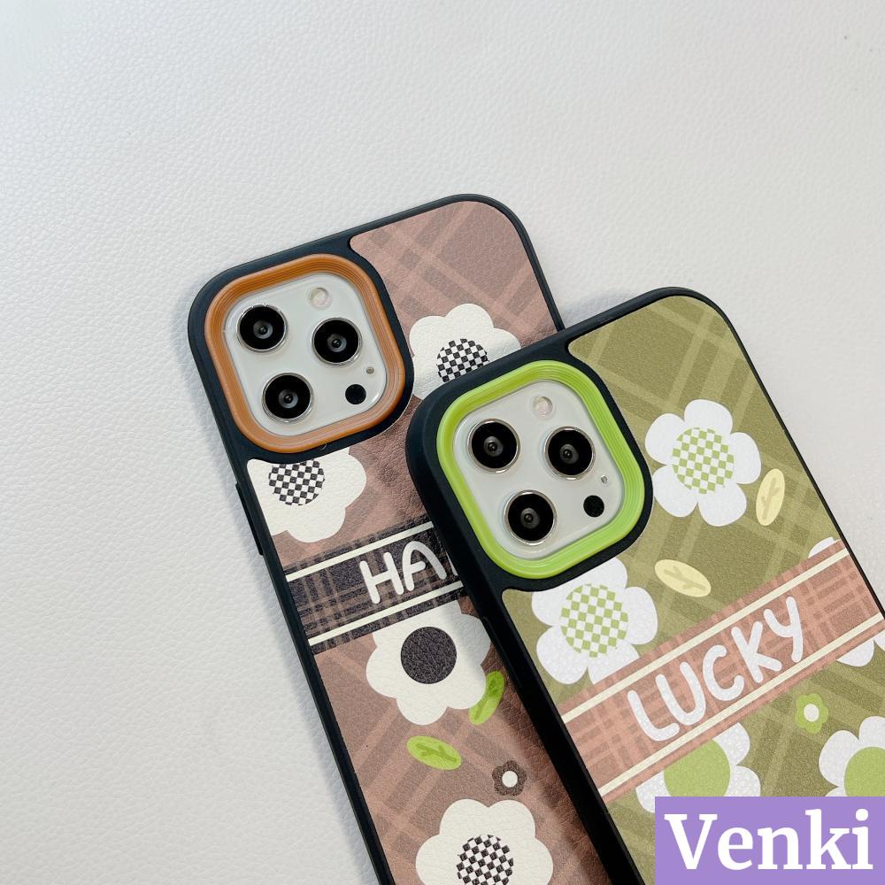 For iPhone 13 Pro Max iPhone Case Silicone Soft Case Luxury Leather Case Three-in-one Removable Acrylic Frame Protection Camera Shockproof Green Brown Flowers Retro Style For iPhone 13 Pro Max iPhone 12 Pro Max iPhone 11 Pro Max iPhone 7 Plus XR XS Max