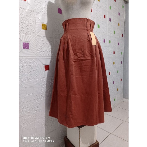 Rok payung wanita korea semi jeans, rok elegant kualitas import