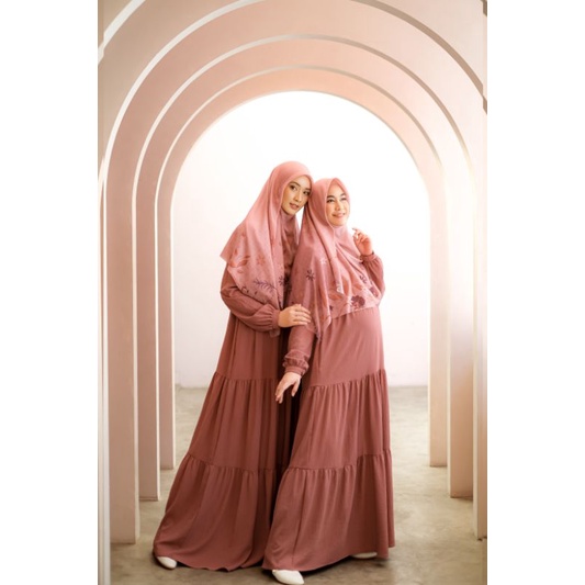 Dayana Series - Gamis dan scarf printing voal by AR Anisa Rahma