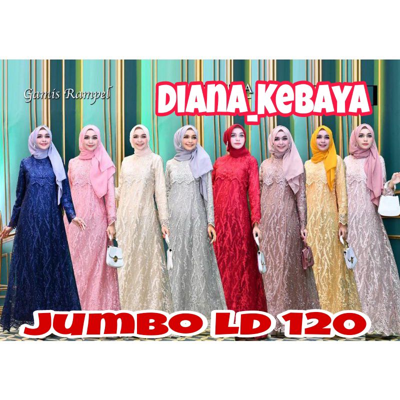 Gamis Tulle Rempel Jumbo ld 120  / Gamis Pesta / Dress Muslim / Gamis Brukat / Gamis Brukat terbaru 