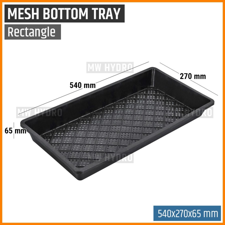 Mesh Bottom Tray For Sprouting, Seedling, Microgreen - Rectangle