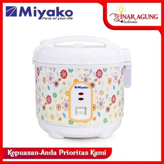 Magic Com / Rice Cooker Miyako-MCM 609 Kapasitas 0.6 Liter Magic Com Anti Lengket Stenlis Penanak Na