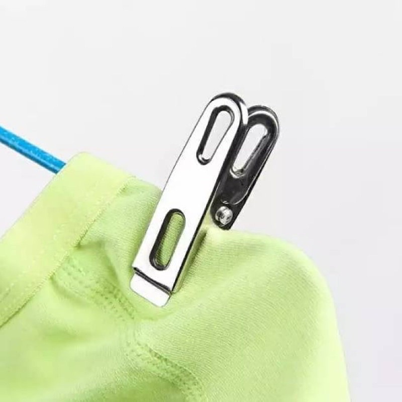 JEPITAN JEMURAN STAINLESS / JEPITAN BAJU PAKAIAN / PENJEPIT JEMURAN BAJU LAUNDRY DRY CLIPS STAINLESS