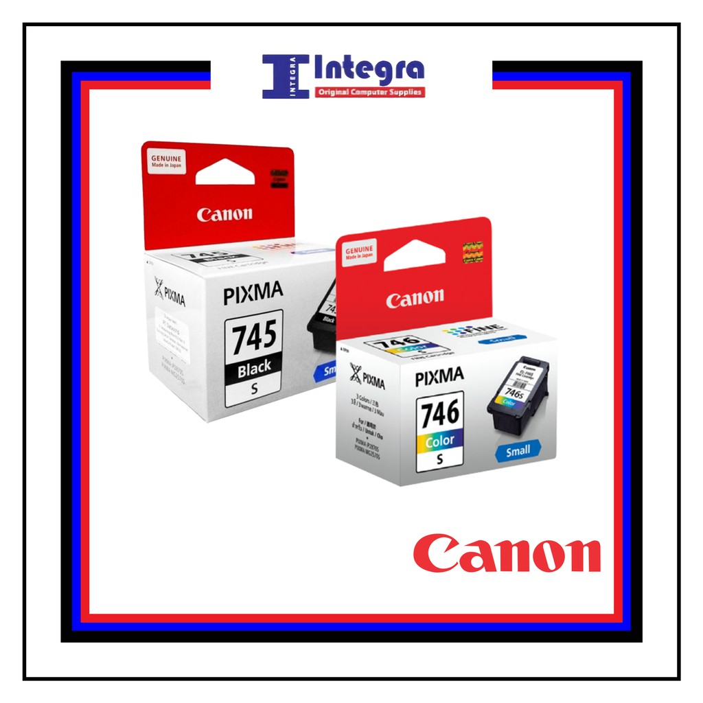 Tinta Canon 1 Set 745 &amp; 746 Small ( Black + Colour ) Original