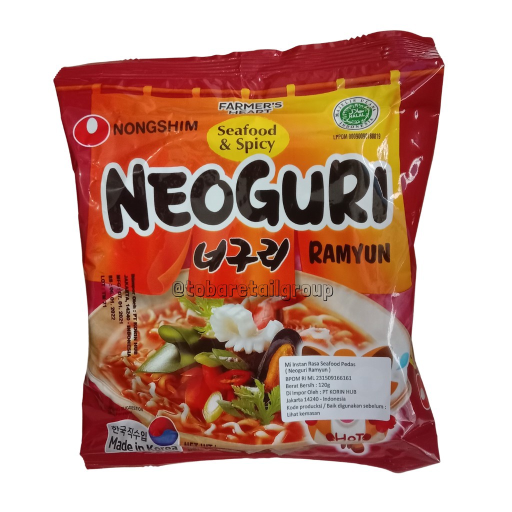 

Nongshim Neoguri Ramyun Seafood & Spicy 120 gr