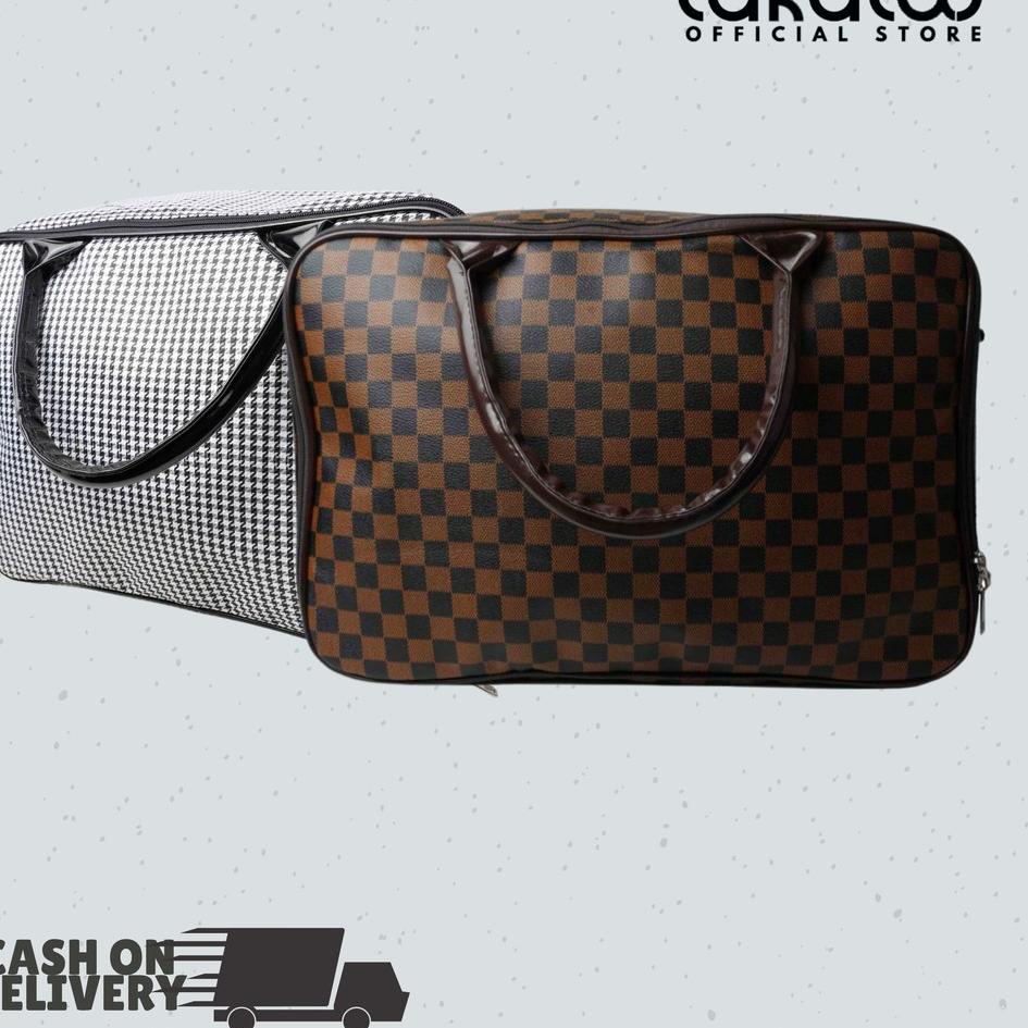 ☝ TRAVEL BAG TAS TENTENG TAS PAKAIAN TEMPAT BAJU BESAR MOTIF PREMIUM [TukuTasJkt DD21] ♫