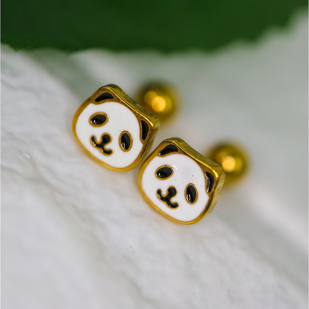 Anting baut panda titanium korea anti karat