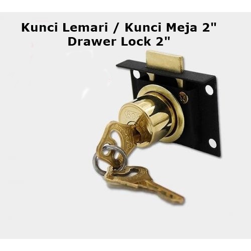 Kunci Laci / Kunci Lemari / Kunci Meja 2 Inch - Drawer Lock