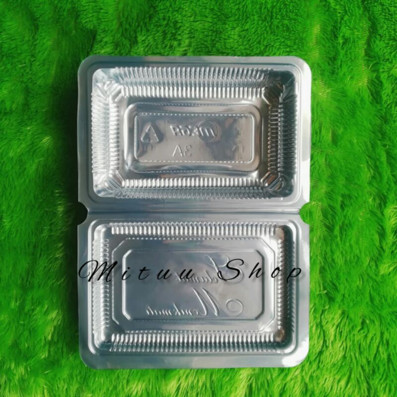 Mika 3A,4A,5A Orange/Mika Kotak/Mika Kue/Mika Plastik Bening @100pcs