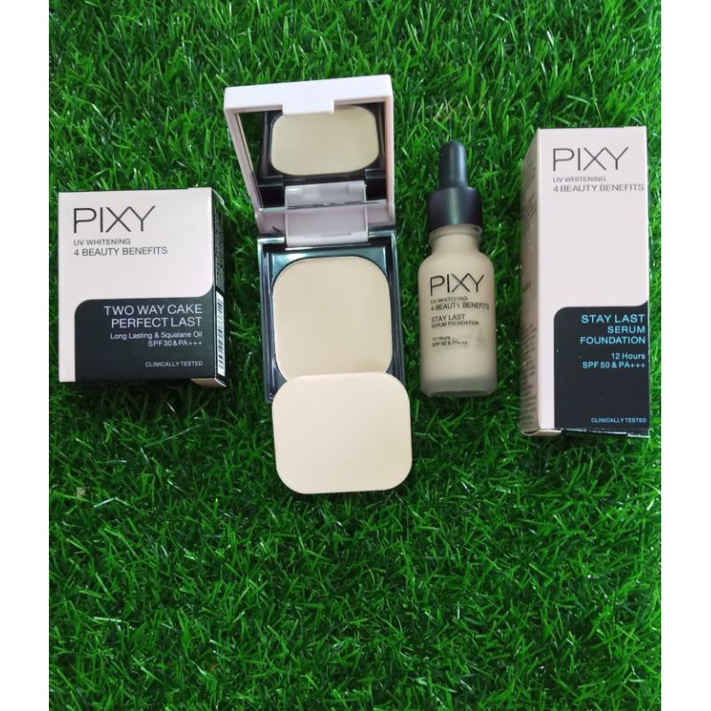 PROMO PAKET PIXY  UV WHITENING (Stay Last Serum + Perfect last TWC)