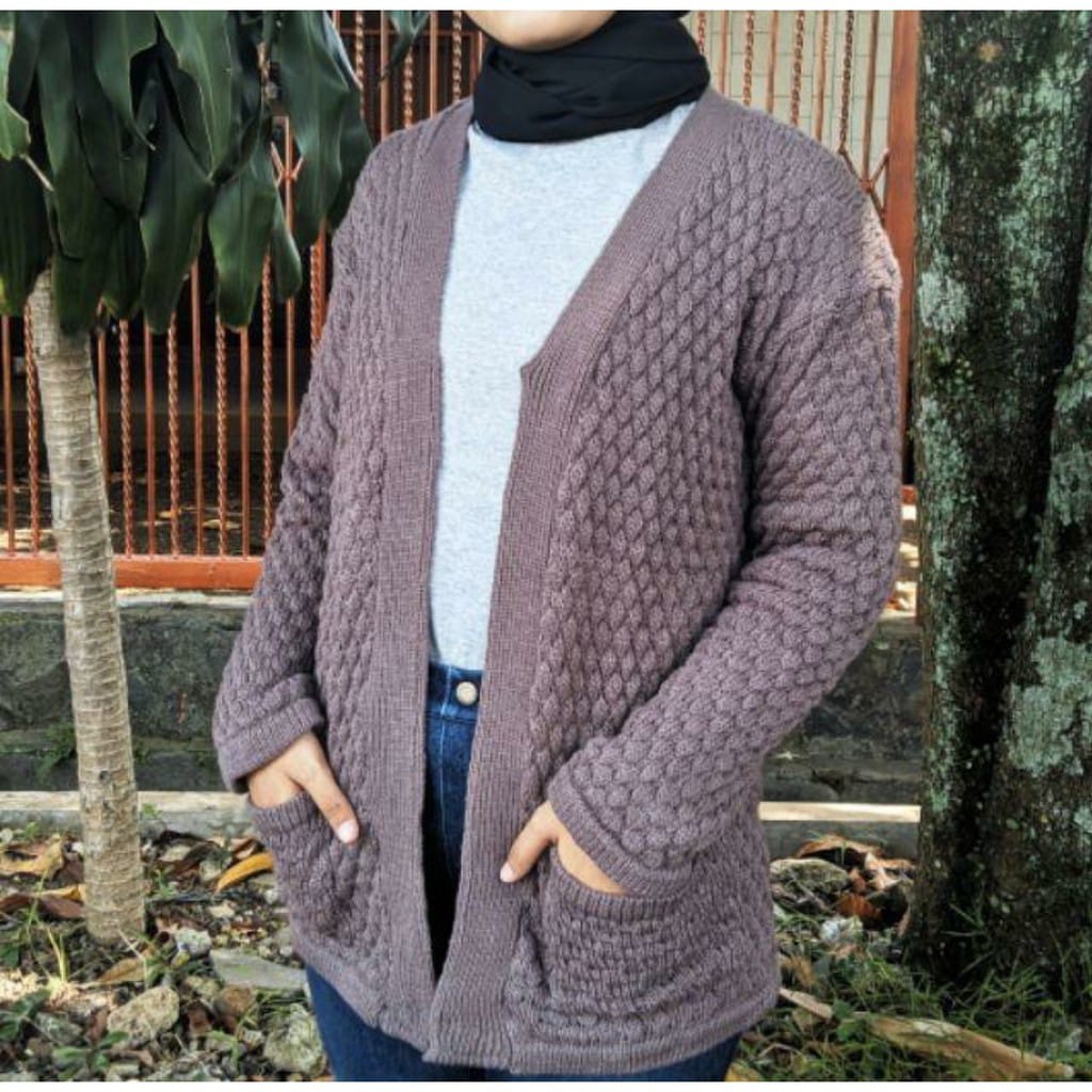 NANAS CARDIGAN/POPCORN CARDIGAN/CARDIGAN RAJUT POPCORN/PREMIUM