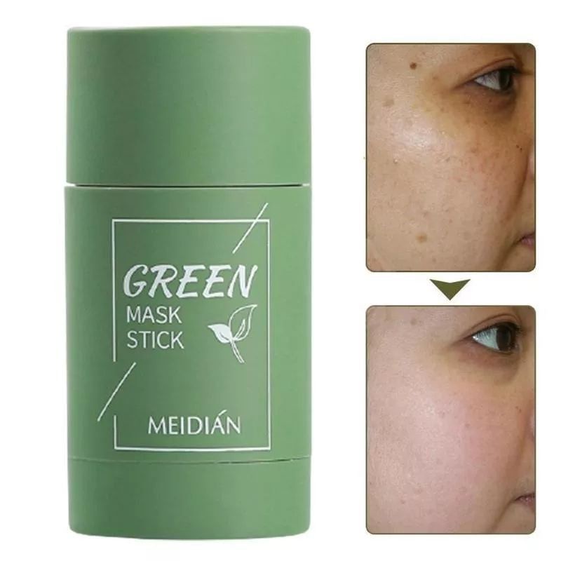 Green Stick Mask Meidian / Masker Wajah Green Tea Pembersih Komedo / Masker Komedo / Meidian Green Tea Mask Cleansing Clay Stick / Masker Menghilangkan Komedo Ampuh / Masker Melembutkan Kulit / Masker Mengangkat Sel Kulit Mati / Masker Mengurangi Minyak