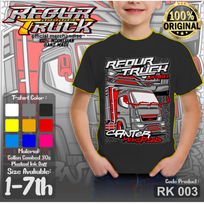 BAJU KAOS DISTRO ANAK - BAJU TRUK ANAK - BAJU TRUK OLENG ANAK -  KAOS TRUK ANAK