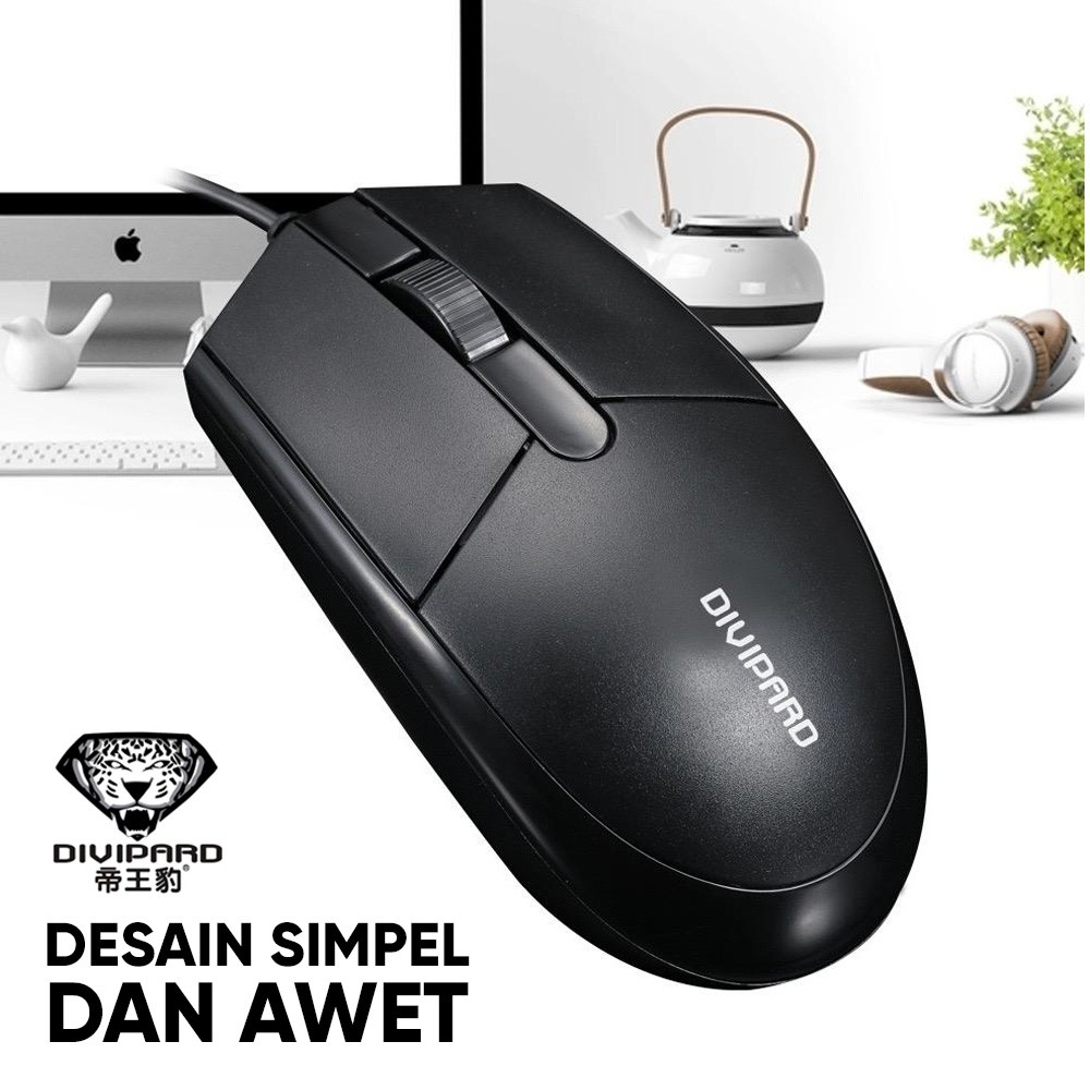 Mouse Kabel USB Divipard OP10 Black