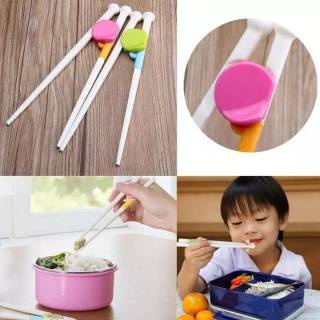 Sumpit Anak Balita Latihan Belajar Makan Training Chopsticks Sumpit Mie Lucu