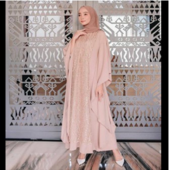 KAFTAN WANITA | KAFTAN PREMIUM | KAFTAN MODERN | KAFTAN moscrepe mix brukat REALPICT TERBARU