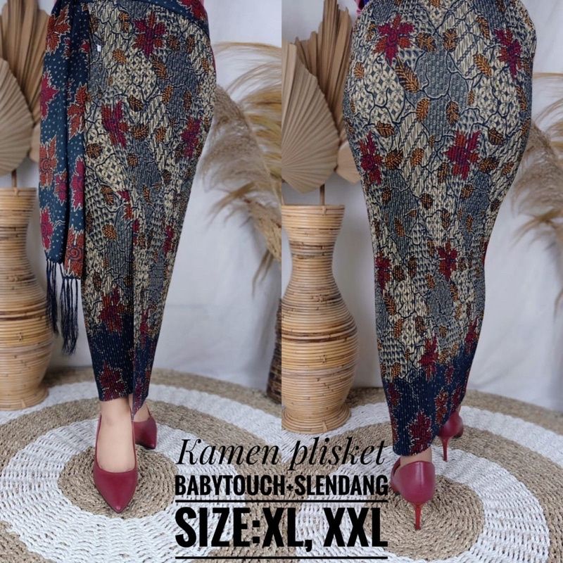 kamen plisket set selendang