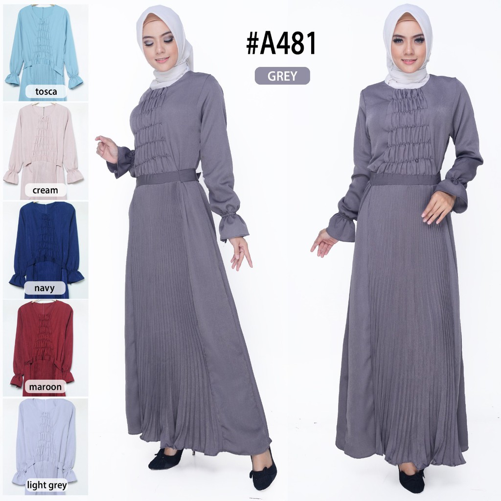 Gamis Plisket Murah 481