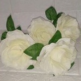 Bunga Artificial Mawar Besar || Bunga Dekor || Bunga Mawar Palsu  5 Tangkai