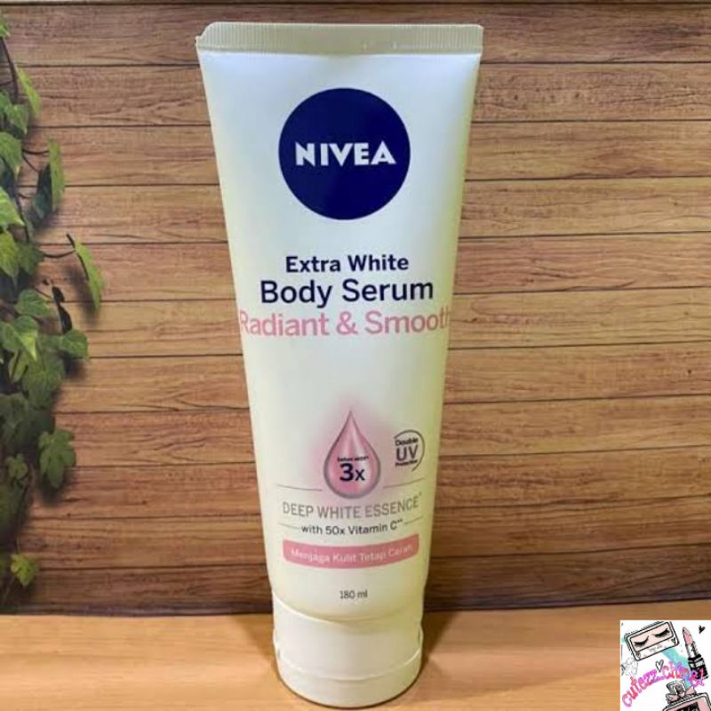 ☃Cutezz_Ching1☃Nivea Extra White Body Serum Radiant &amp; Smooth 180ml